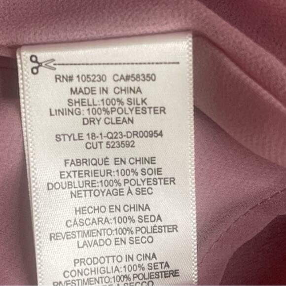 Equipment Jada Silk Slip Midi Dress Small Orchid Smoke Asymmetric Hem Fairycore - Picture 16 of 16